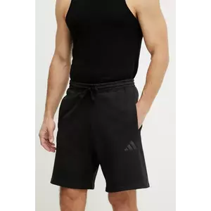 adidas pantaloni scurti din bumbac ALL SZN barbati, culoarea negru, IX1247 imagine