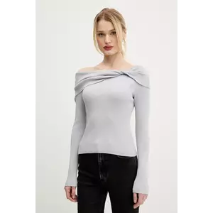 Abercrombie & Fitch pulover femei, culoarea gri, light, KI150-5175 imagine