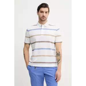 Paul&Shark polo de bumbac culoarea alb, modelator, 25411227 imagine