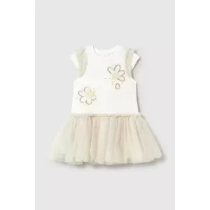 Mayoral rochie fete culoarea bej, mini, evazată, 1904 imagine