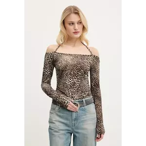 Miss Sixty bluza femei, culoarea bej, modelator, 6S1SJ52200 imagine