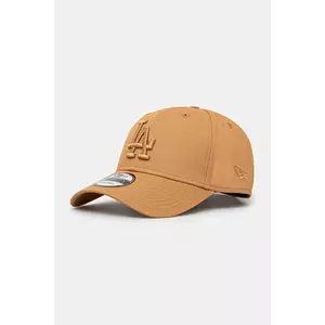 New Era șapcă de baseball din bumbac culoarea maro, cu imprimeu, 60595155 imagine