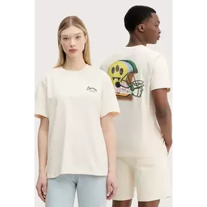 Barrow tricou din bumbac culoarea bej, cu imprimeu, S5BWUATH145 imagine