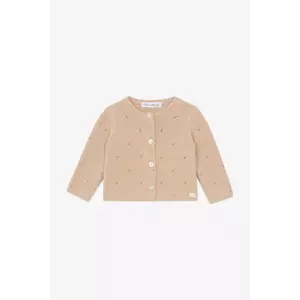 Tartine et Chocolat cardigan din bumbac pentru bebeluși culoarea bej, light, CA18010 imagine