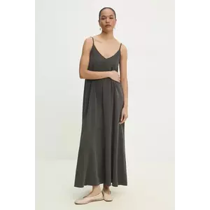 Answear Lab rochie culoarea gri, maxi, evazată imagine