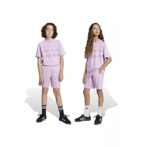adidas Originals pantaloni scurti copii culoarea violet, modelator, talie reglabila, JC9044 imagine