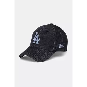 New Era șapcă de baseball din catifea culoarea albastru marin, cu imprimeu, 60595423 imagine