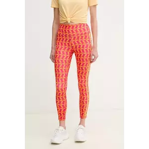 adidas Performance leggins de antrenament x Farm Rio culoarea portocaliu, modelator, JD6311 imagine