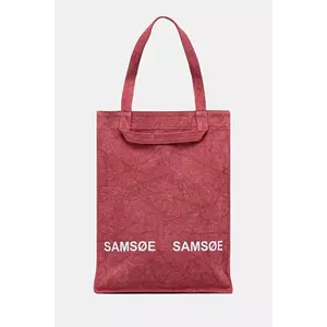 Samsoe Samsoe geanta de bumbac SALUCCA culoarea roz, U24300002 imagine