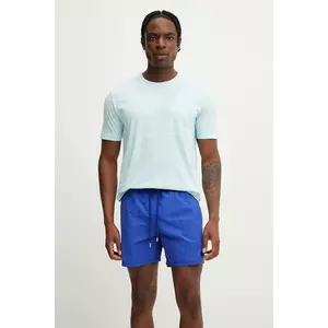 Vilebrequin tricou din bumbac TITAN barbati, culoarea turcoaz, neted, TTNCP103 imagine