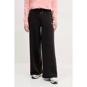 Puma pantaloni de trening femei, culoarea negru, neted, 629754 imagine