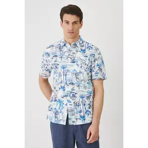 Medicine camasa din bumbac barbati, cu guler clasic, regular imagine