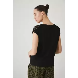 Medicine tricou din in culoarea negru imagine