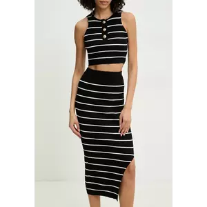 Answear Lab bluză și fustă femei, culoarea negru imagine