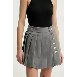 Answear Lab fustă culoarea gri, mini, evazati imagine