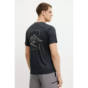 Columbia tricou sport Cirque River culoarea negru, cu imprimeu, 2126222 imagine