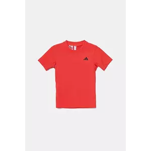adidas Performance tricou de bumbac pentru copii culoarea rosu, cu imprimeu, JI9260 imagine