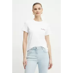 Marella tricou din bumbac CAUCASO femei, culoarea alb, 2513971054200 imagine