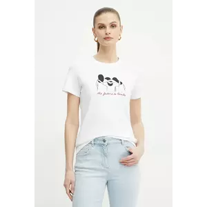 Marella tricou din bumbac CAUCASO femei, culoarea alb, 2513971054200 imagine