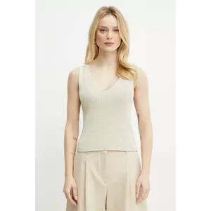 BOSS top femei, culoarea bej, 50534133 imagine
