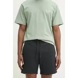 Herschel pantaloni scurti din bumbac barbati, culoarea negru, 50291-00001 imagine
