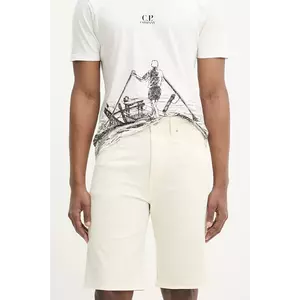 Tommy Jeans pantaloni scurti jeans barbati, culoarea bej, DM0DM21953 imagine