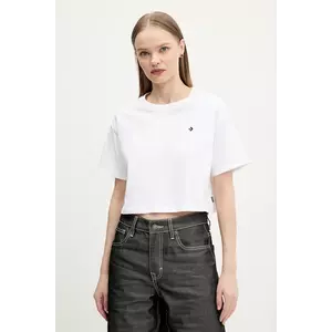 Converse tricou din bumbac femei, culoarea alb, 10027625-A03 imagine