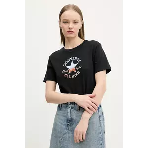Converse tricou din bumbac femei, culoarea negru, 10027385-A02 imagine