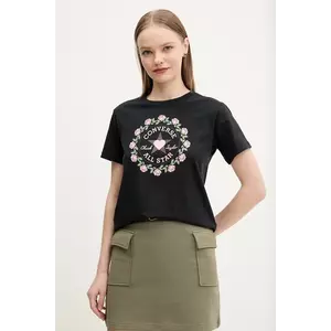 Converse tricou din bumbac femei, culoarea negru, 10028307-A02 imagine