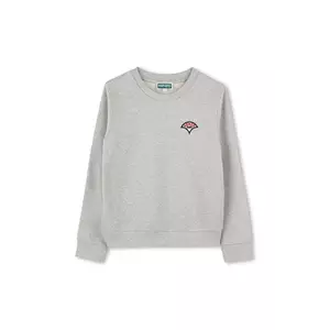 Kenzo Kids hanorac de bumbac pentru copii culoarea gri, cu imprimeu, K61131 imagine