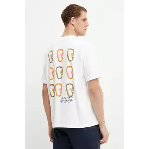 The North Face tricou din bumbac Nuptse Oversized barbati, culoarea alb, cu imprimeu, NF0A8C3TFN41 imagine