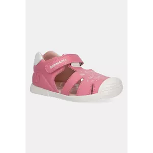 Biomecanics sandale din piele pentru copii culoarea roz, 252108 imagine