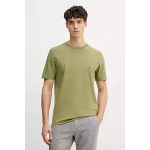 BOSS tricou din bumbac barbati, culoarea verde, neted, 50468347 imagine