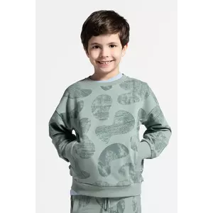 Coccodrillo bluza copii culoarea verde, modelator, SAGE TIME BOY KIDS imagine