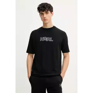 Karl Lagerfeld tricou barbati, culoarea negru, cu imprimeu, 552235.755156 imagine