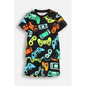 Coccodrillo set de pijama de bumbac pentru copii culoarea gri, modelator, PYJAMAS imagine