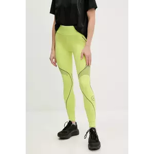 adidas by Stella McCartney leggins de antrenament TruePace culoarea verde, cu imprimeu, JJ0132 imagine