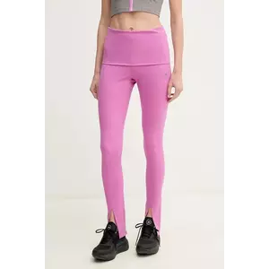 adidas by Stella McCartney leggins de antrenament culoarea violet, neted, JJ1629 imagine
