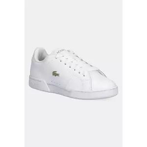 Lacoste sneakers din piele CARNABY CUP femei, culoarea alb, 49SFA0115 imagine