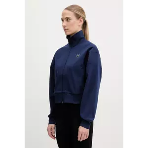 adidas by Stella McCartney bluză trening culoarea albastru marin, neted, JF8515 imagine