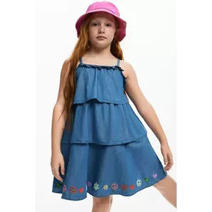 Desigual rochie din denim pentru copii mini, evazată, 25SGVW04 imagine