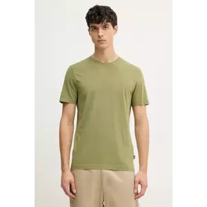 BOSS tricou din bumbac barbati, culoarea verde, neted, 50539831 imagine