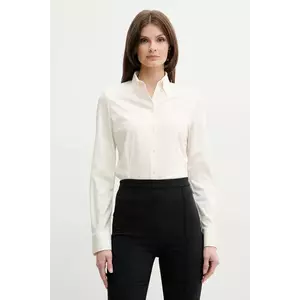 BOSS camasa din bumbac femei, culoarea alb, cu guler clasic, regular, 50531518 imagine
