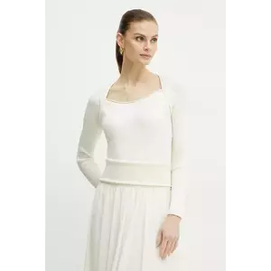 Marella pulover DEBUTTO femei, culoarea alb, light, 2513361061200 imagine