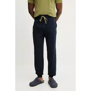 BOSS pantaloni de lounge culoarea albastru marin, neted, 50515305 imagine