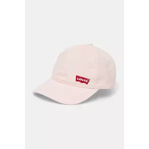 Levi's șapcă din bumbac pentru copii LAN RICHMOND BATWING CURVE BRI culoarea roz, cu imprimeu imagine