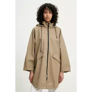Answear Lab palton femei, culoarea bej, de tranzitie, oversize imagine