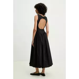 Answear Lab rochie culoarea negru, maxi, evazată imagine