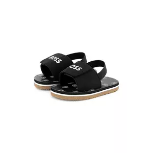 BOSS slapi copii culoarea negru, J52156 imagine