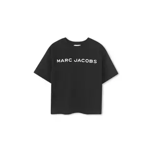 Marc Jacobs tricou de bumbac pentru copii culoarea negru, cu imprimeu, W60457 imagine